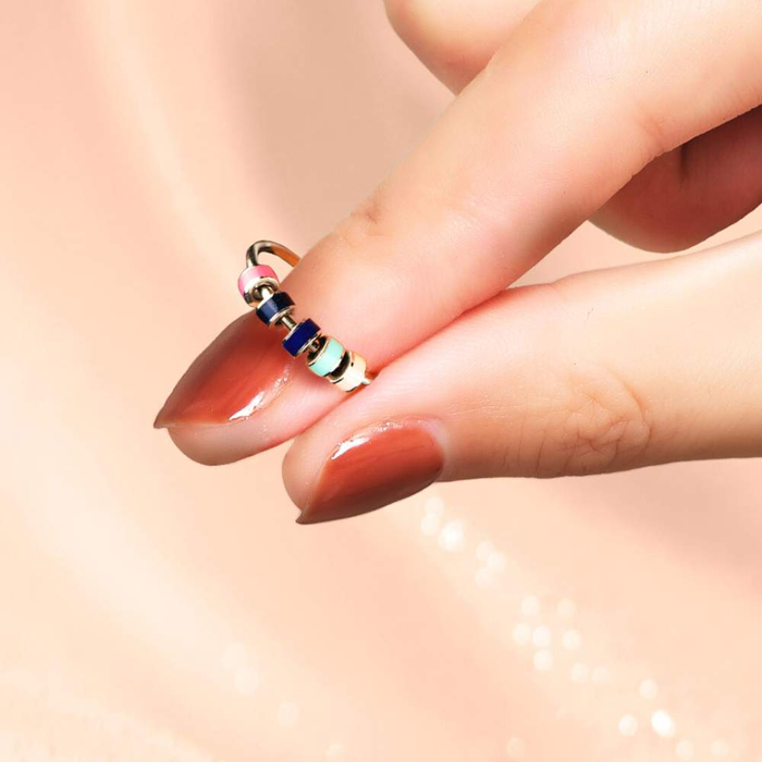 Anxiety Relieving Enamel Fidget Ring